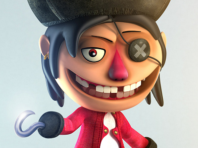 Talking Pirate 3d app art character concept design funny photoshop pirate samuel skull suarez talking toy