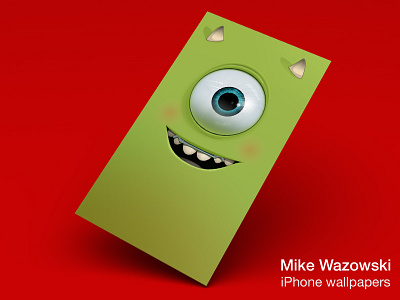 Mike Wazowski Wallpaper eye funny green illustration mike monster samuel samuelsuarez suarez university vector wazowsk