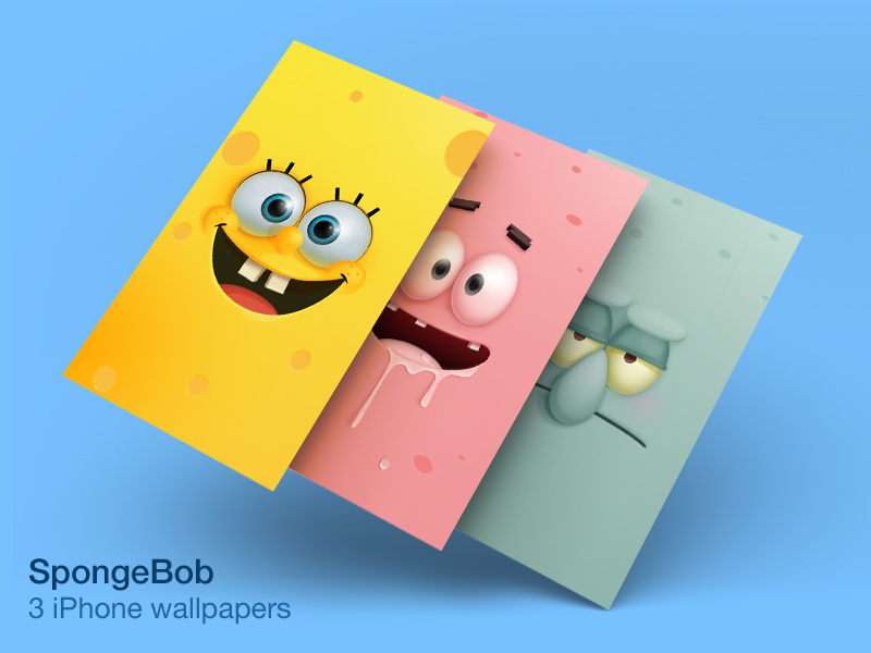 Download Spongebob Squarepants  A Cartoon Character With A Sign Wallpaper   Wallpaperscom