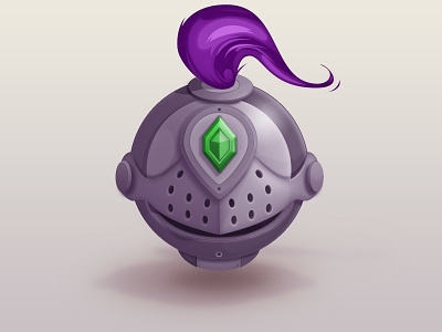 Helmet armor cartoon game gem helmet icon illustration knight samuel suarez vector warrior
