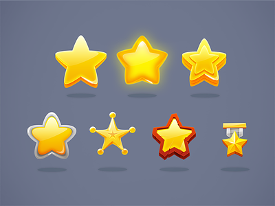 Game Stars app diferent empty game glow icon psd shine star vector win yellow