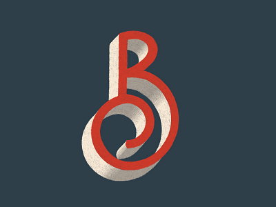 36 Days - B 36 days of type b drop shadow goodtype illustration letter lettering type vintage