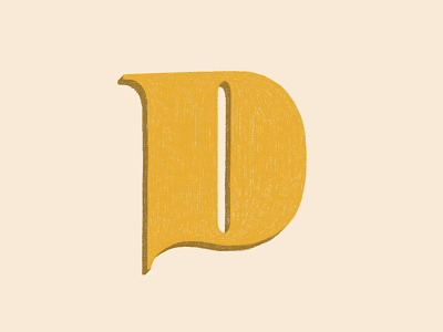 36 Days - D 36 days of type d drop shadow goodtype hand lettering illustration lettering serif type