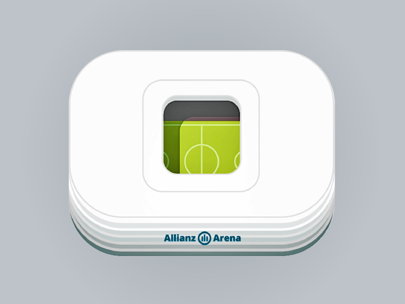 Allianz Arena - UEFA CL Final 2012 bayern champions europe finals flat football icon illustration league monaco stadium vector