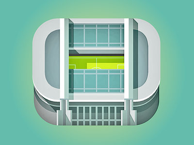 Amsterdam Arena - UEFA CL Final 1998 architecture champions europe finals flat football icon illustration league stadium team vector