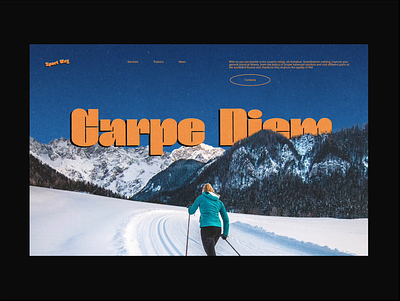 Sport Way 404 animation design figma motion mountains nature parallax ski sport ui web