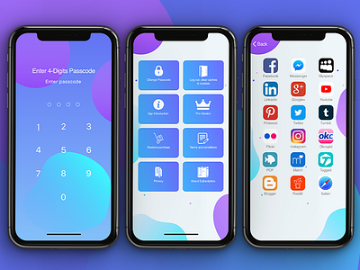 Social Gatekeeper 2018 app ios iphone x sketch ui ux