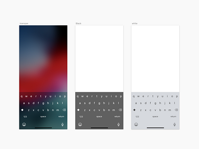 keyboard alternative app black concepcion ios iphone xs third app transparent ui ux white