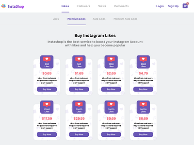 InstaShop Redesign