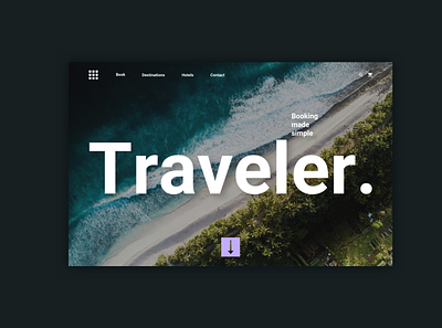 traveler concept design design landing page product design ui uiux