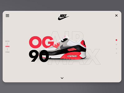 Nike Air Max - UX study design icons interface nike shoe ui ux web