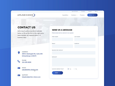 Airline Choice :: Contact Page airport angles aviation card style gradient