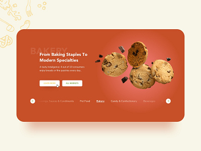 Batory Foods :: Markets Slider arrows background image bold colors bright colors button card style design homepage hover icons interactive large imagery login navigation product design slider ui web web design website