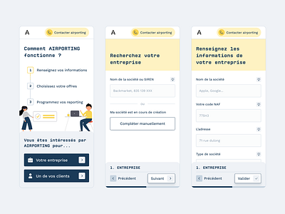 Airporting – Onboarding app branding design finance interface onboarding product typography ui ux