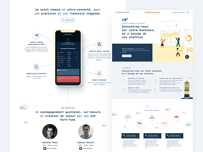 Airporting – Landing page branding design finance finance business icon illustration interface landing page ui ux