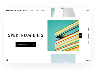 Matthias Heiderich - Landing page art landing page photo photographer portfolio slider ui ux webdesign