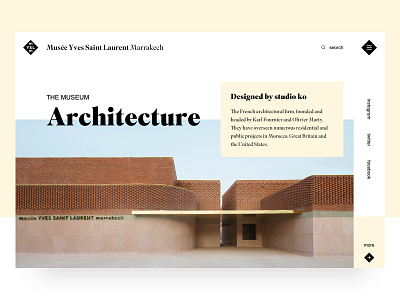 Musée YSL Marrakech - Architecture page