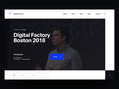 Digital Factory - Hero #1 hero header home introduction slider ui ux webdesign website