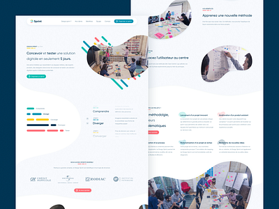 Designsprint.paris - Landing Page brand design home interface landing logo page portfolio typography ui ux website