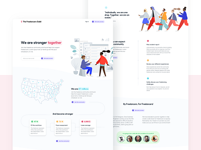 The Freelancer Guild - Landing page