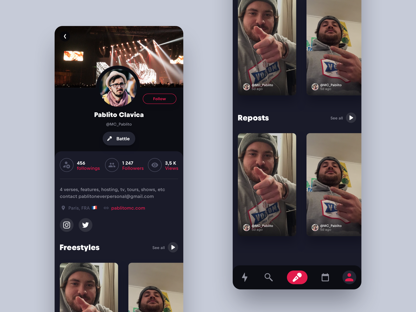 Redbull "Le dernier mot" - Profil by Felix Lesouef on Dribbble