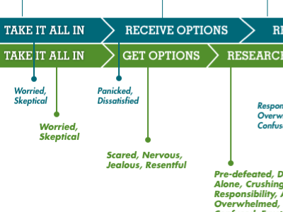 Mapping Highs & Lows experience design infographics user research