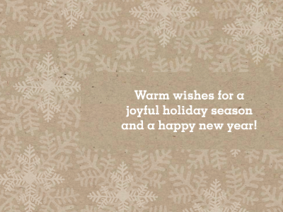 holiday card - digital white ink!