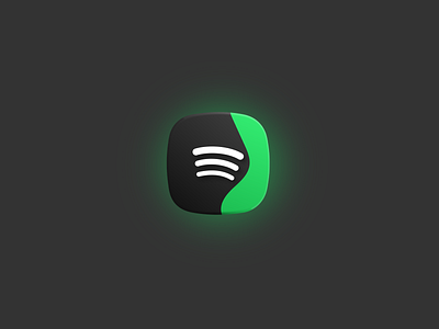 Spotify Replacement #2 clean design icon icons illustration illustrator mac replacement icon spotify vector