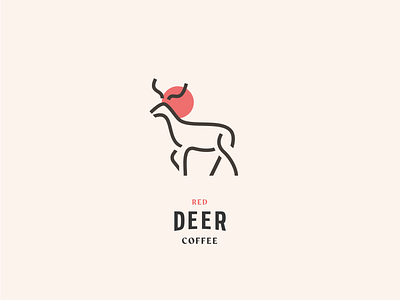 red deer coffee logo