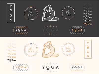 Yoga Branding Elements branding branding design branding designer branding elements branding identity clean color icon illustration logo logo design logodesign vector