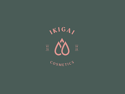 ikigai cosmetics branding design clean cosmetics design icon lettermark logo logo design logodesign logomark logopatch typography vector