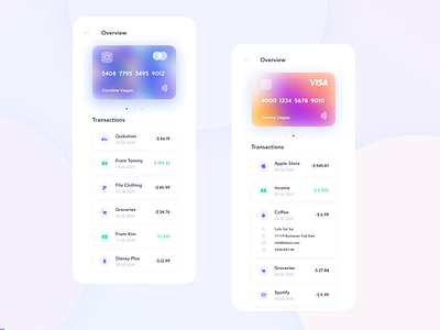 Finance UI by Simon Lürwer on Dribbble