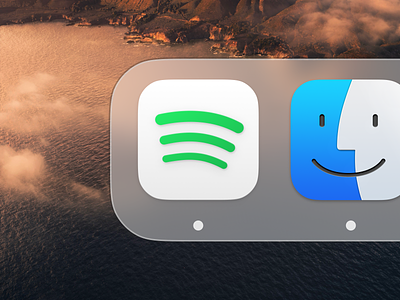 Spotify Big Sur Icon apple big sur dark dark mode icon light light mode mac replacement icon spotify