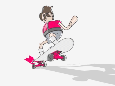 Ilustração de ícones 3d jogos radicais de skate