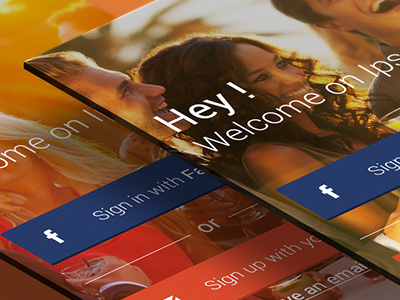 Social app - Login screens