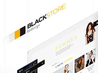 BLACKSTORE redesign article fashion homepage menu mockup nav pantone responsive sport ui web webdesign