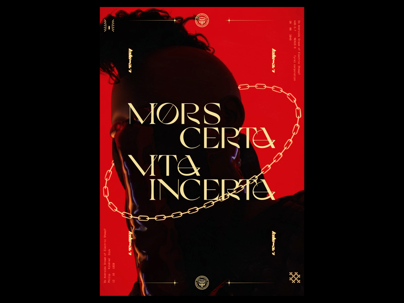MORS CERTA 3d animated poster typography