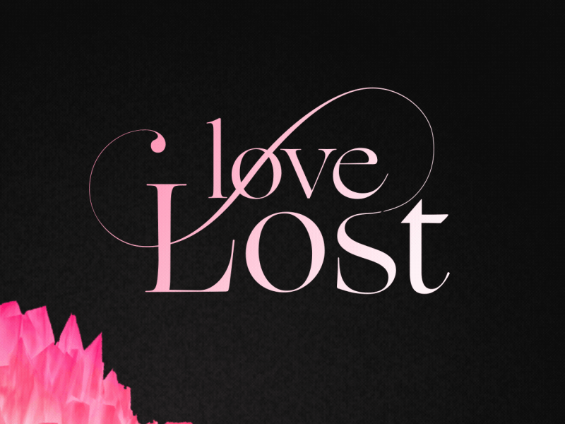 Love lost animation love typography valentines