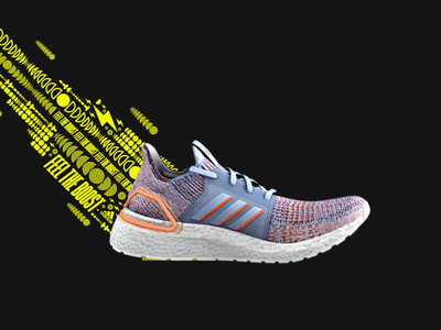 Adidas BOOST #2 2d 3d adidas animation boost shoes