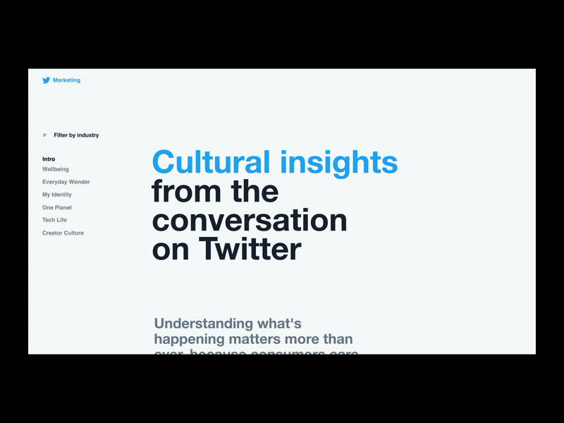 Twitter — Culture tracker #2 dataviz graph scrolldown ui animation uidesign webgl