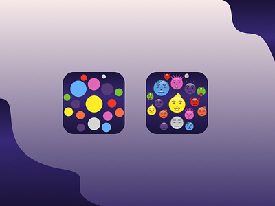 App Icon for Emotion Recognition IOS App bright color combinations emogies emotion recognition app icon emotions ios app icon ios mobile application logo