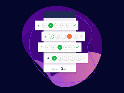 Ilustração Gabarito Enem 2019 enem gabarito illustration question ui