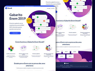 Gabarito Enem 2019 enem gabarito responsive ui web web page