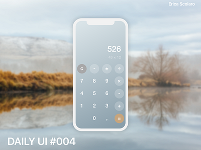 DAILY UI - #004 Calculator