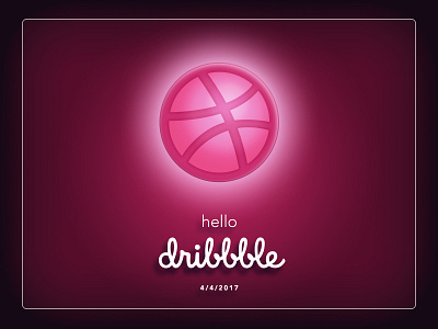 Hello part 1 dark debut design digital dribbble first shot glow invite