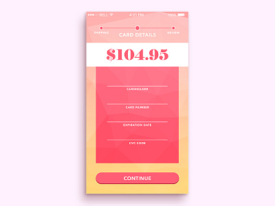 Daily UI 002: Credit Card Checkout