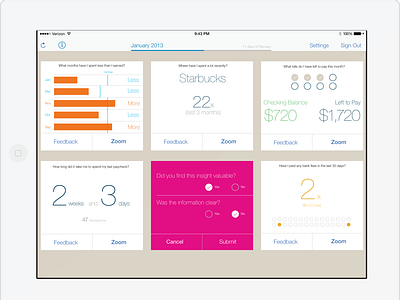 iPad Financial App – "HelloWallet Insights" (2013)
