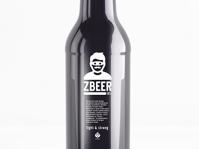 zBEER Mono label alcohol branding beer bottle design design etiquette label man mono mustache tag thief