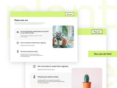 Plant Care 101 design icon typography ui web web design