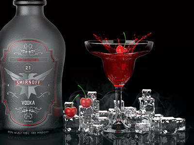 SMIRNOFF VODKA / 3D CONCEPT 3d design drink product